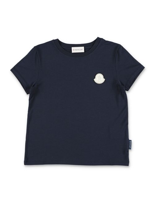 Kids Navy Blue Solid T-Shirt