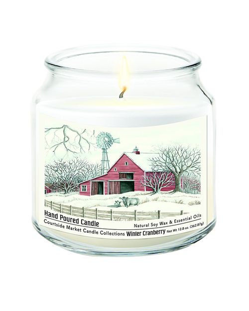 Winter Barn With Mill Hand-Poured Soy Wax Candle