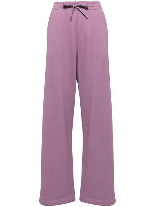 Logo patch pants - Purple