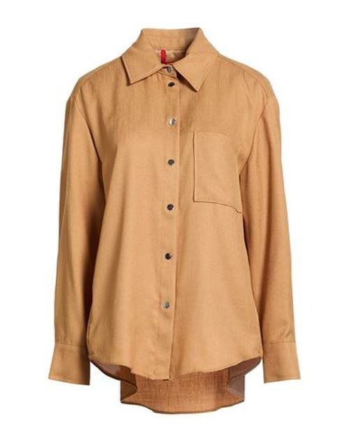 Woman Shirt Marigold Size 10 Triacetate, Wool