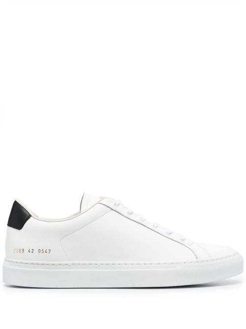 Retro leather sneakers - White