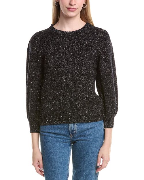 Puff Sleeve Wool & Cashmere-Blend Sweater