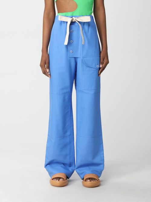 Trousers Women colour Blue