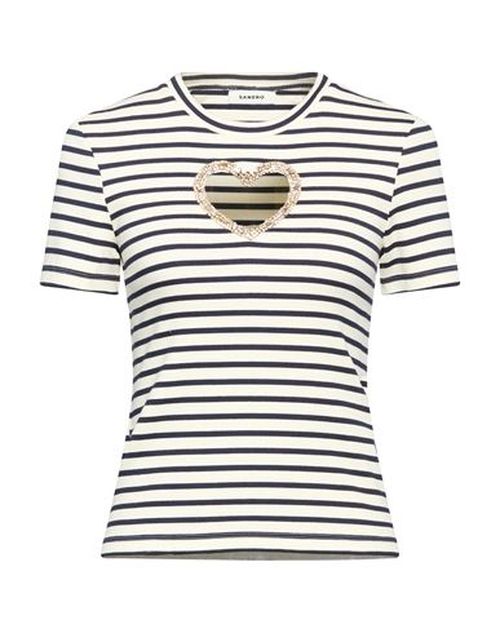Woman Top Cream Size 0 Cotton, Elastane