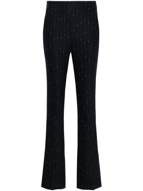 Pinstriped tailored trousers - Blue