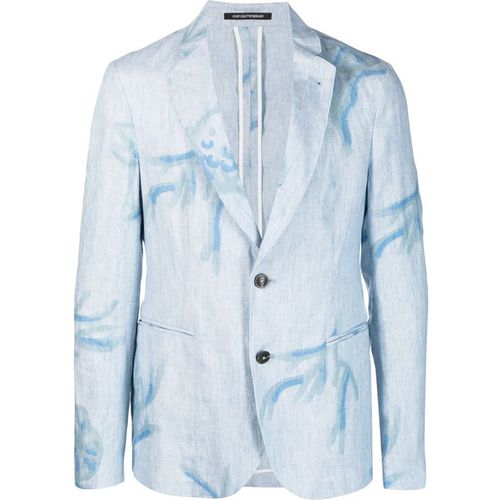 E 'Clat Printed Single Breasted Jacket