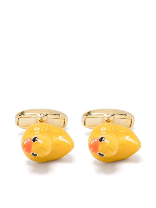 Rubber Duck cufflinks - Yellow
