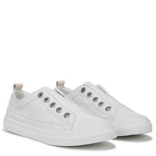 Women's Hangout Slip On Sneakers (White Faux Leather)