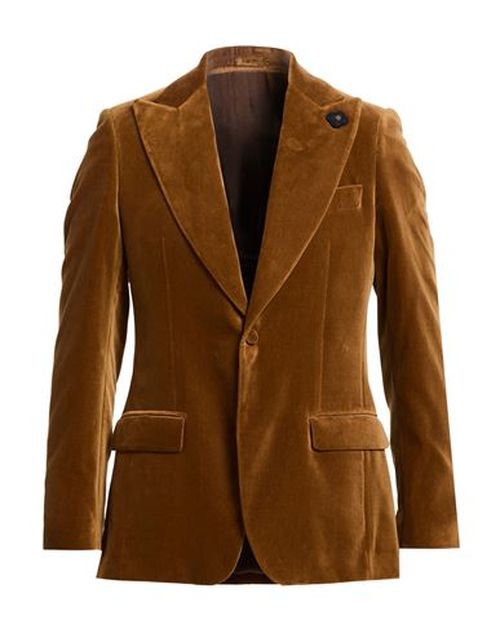 Man Blazer Camel Size 38 Cotton, Viscose, Cupro