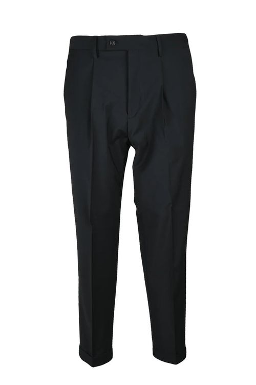 Wool Stretch Pants - Black