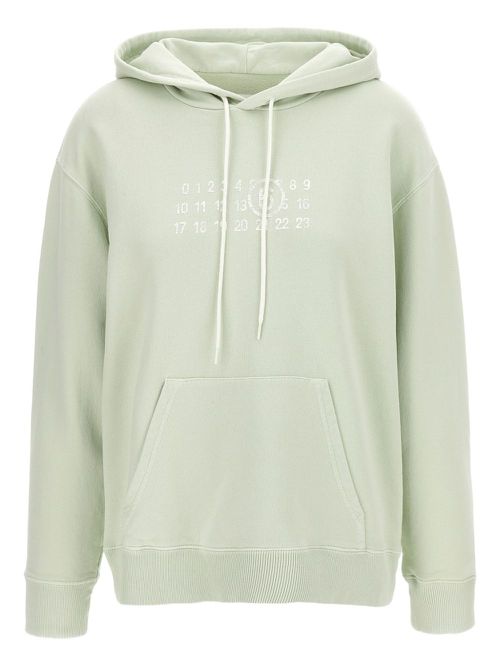 Numeric signature hoodie - Green