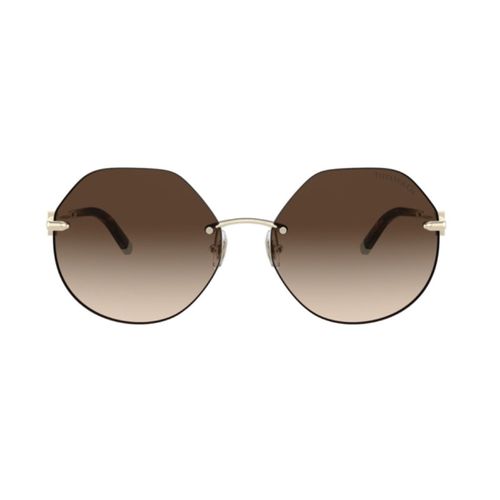 TF307760213B Round Rimless Sunglasses — Gold