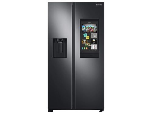 22 cu. ft. Counter Depth Side-by-Side Refrigerator with Touch Screen Family Hub™ in Black Stainless Steel(RS22T5561SG/AA)