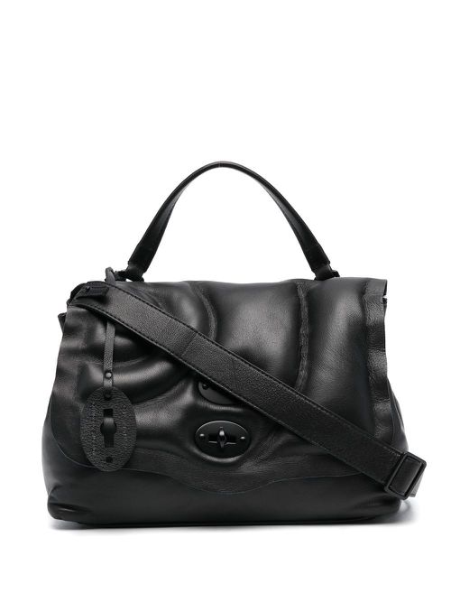 Leather shoulder bag - Black