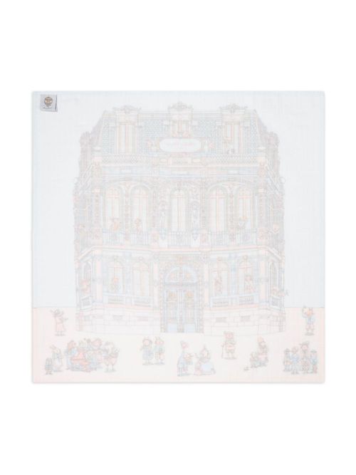 -print blanket - Blue