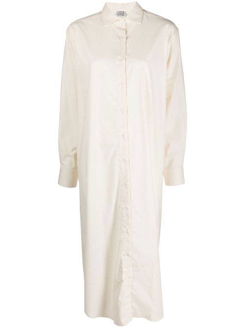 Ole organic cotton shirt dress - Neutrals
