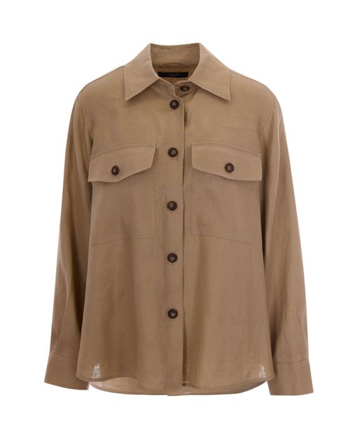 Tan Regular Solid Shirt