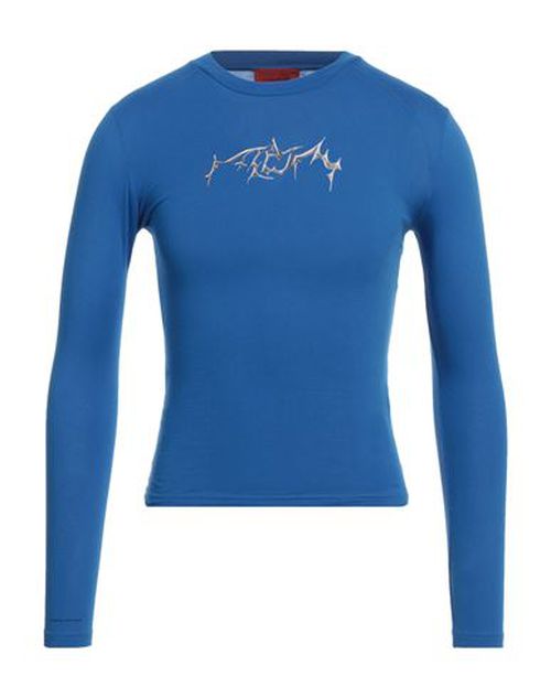 Man T-shirt Bright blue