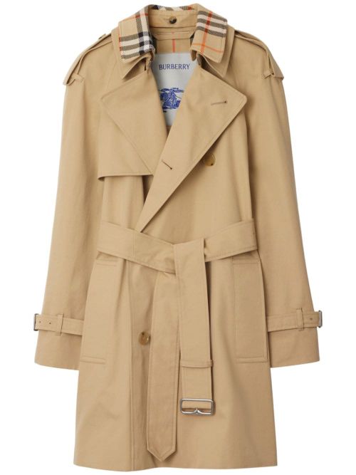Trench coat with Vintage Check motif
