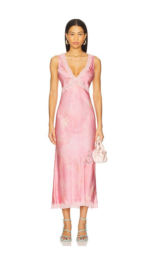 LoveShackFancy Bier Dress in Pink. -  XL also in
