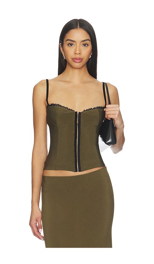 Bella Venice x REVOLVE Caroline Corset in Olive. - M also in XS, S