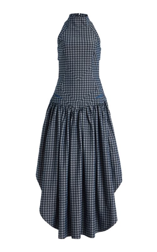 Open-Back Cotton Maxi Dress