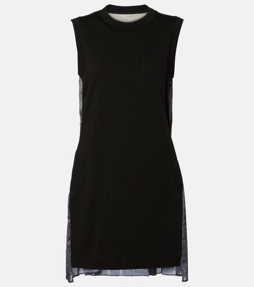 Knitted cotton minidress