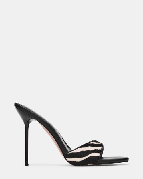 Steve Madden Women's Davina Mule Heels - Zebra - - Leather