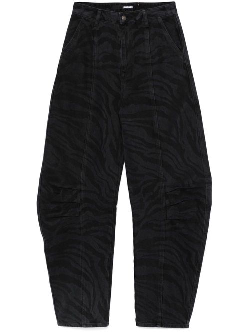 Zebra twill trousers - Black