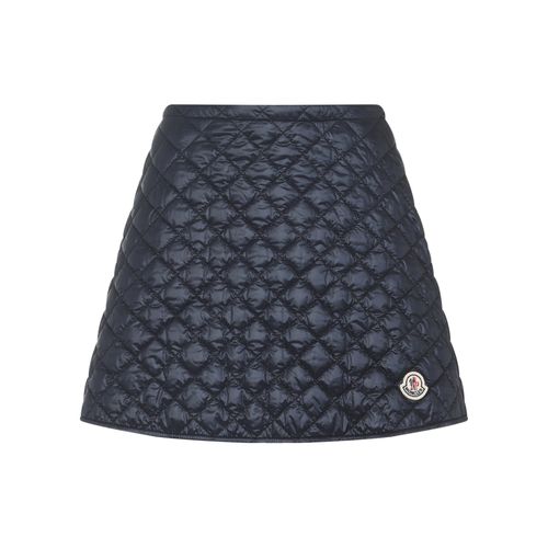 Diamond-Quilted Mini Skirt