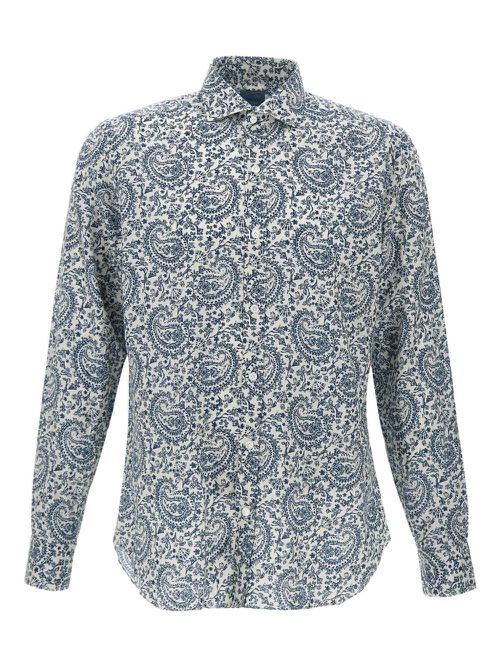 Paisley-print shirt - Blue