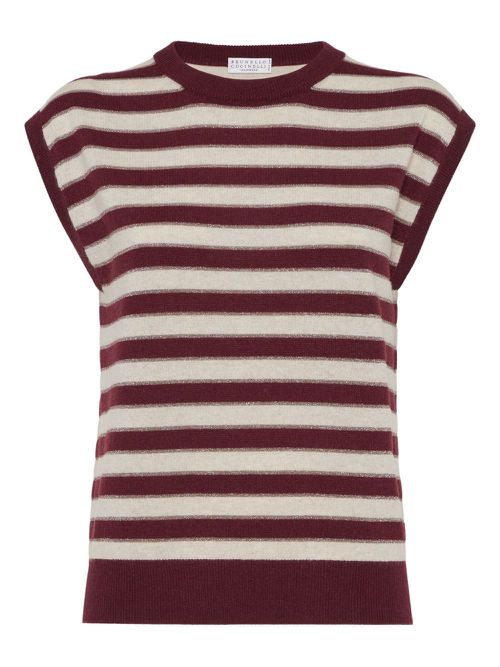 Cashmere knitted top - White