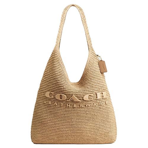 Coach Straw Brooklyn Shoulder Bag 