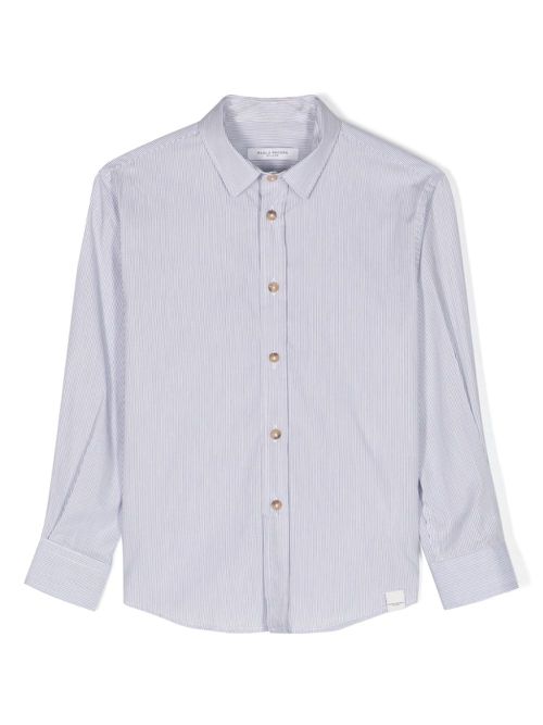 Striped cotton shirt - White