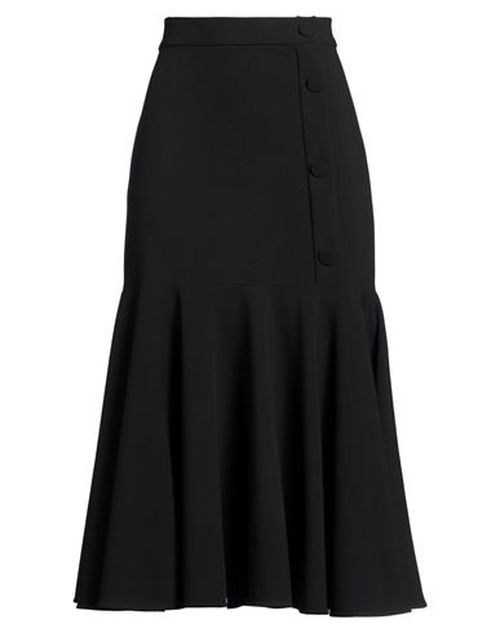 Woman Midi skirt Black Size 4 Polyester, Viscose, Elastane