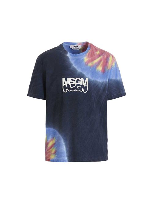 Logo Print Tie Dye T-shirt By Burro Studio