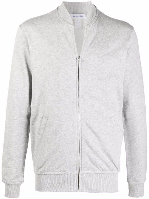 X Kaws logo-print zip-up jumper - Grey
