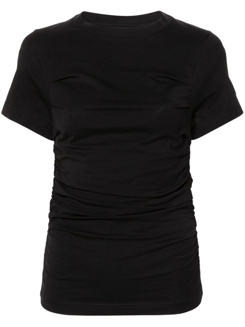 Ria gathered T-shirt - Black