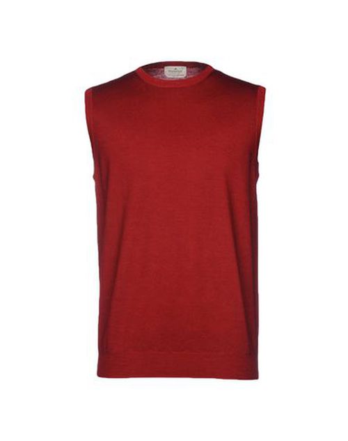 Brooksfield Man Sweater Red Size 40 Virgin Wool