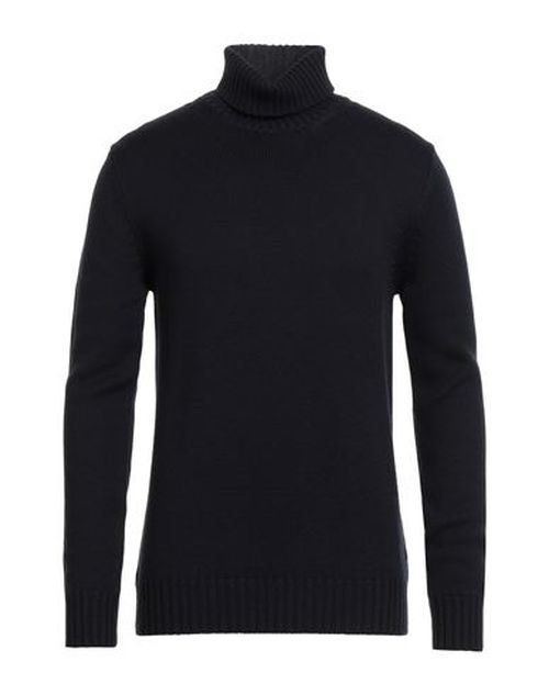 Man Turtleneck Navy Size 38 Merino Wool