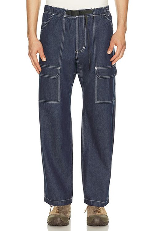 Gramicci Denim Eqt Pant in Rinsed Indigo - Blue. M also in L, S, XL/1X