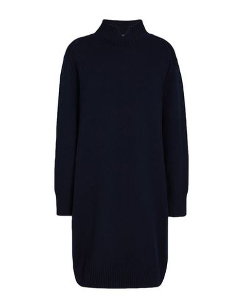 Woman Mini dress Navy Size 6 Virgin Wool, Viscose, Cashmere