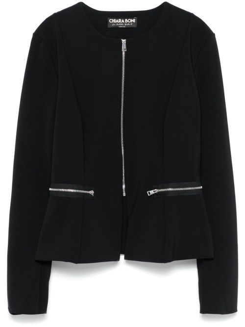 Dart-detail jacket - Black
