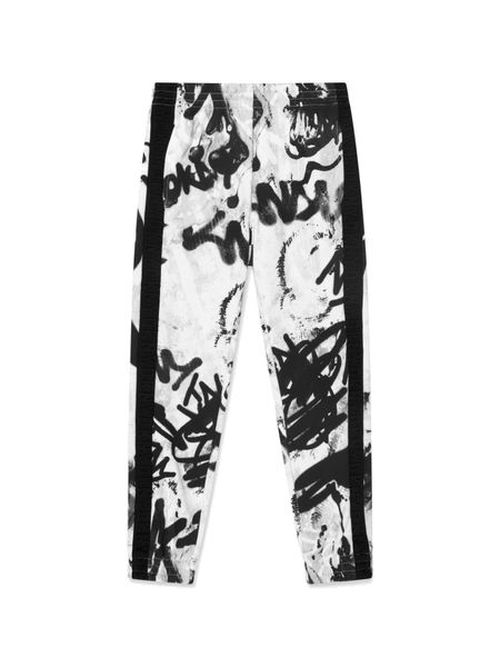 DKNY Kids Graffiti Printed Tapered-Leg Broek