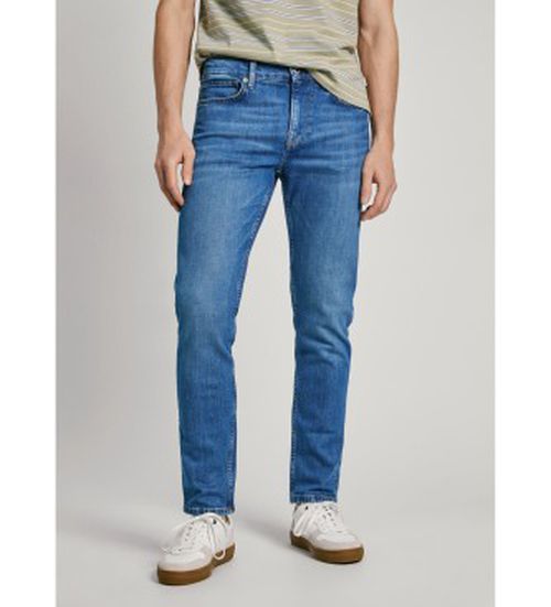 Pepe Jeans for man. PM207388HW1 Blue Slim Jeans (31/34), Casual, Cotton, Denim, Sustainable
