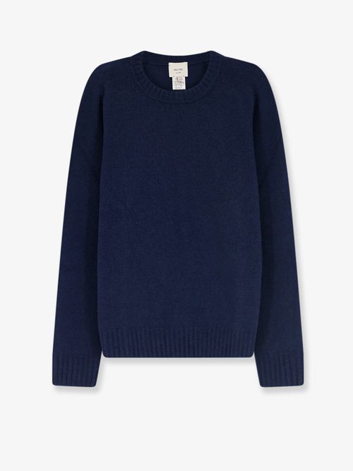 Merino-Cashmere Blend Sweater — Navy