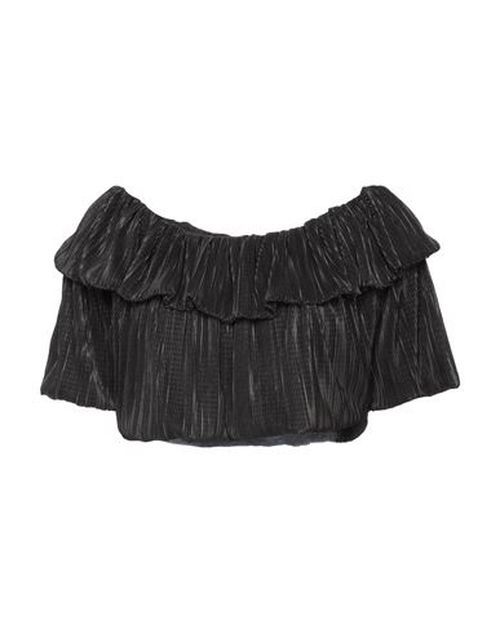 Woman Top Black Size M Polyester, Elastane