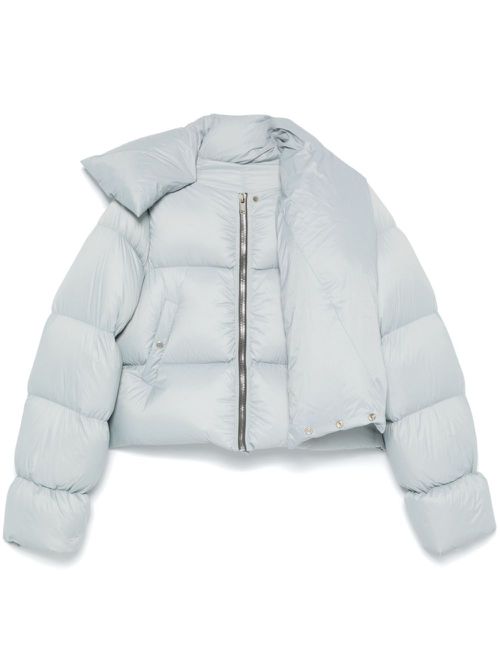 Funnel-neck puffer jacket - Blue