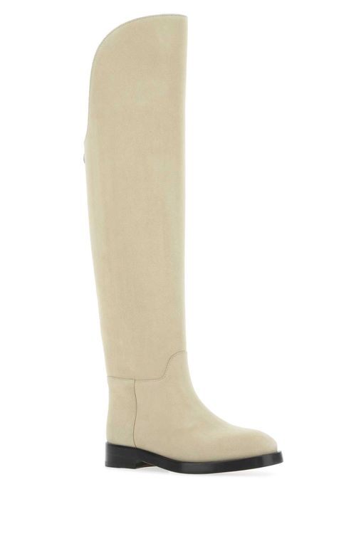 Sand Suede Equestrian Boots