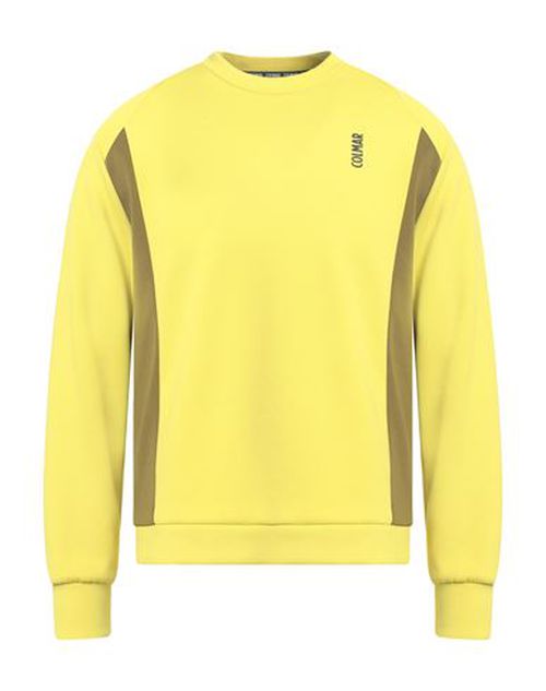 Man Sweatshirt Lime green Size L Polyester, Viscose, Elastane